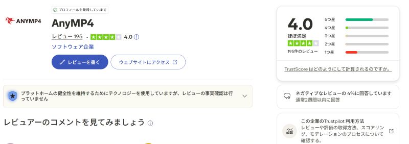 AnyMP4ブルーレイリッピング口コミ
