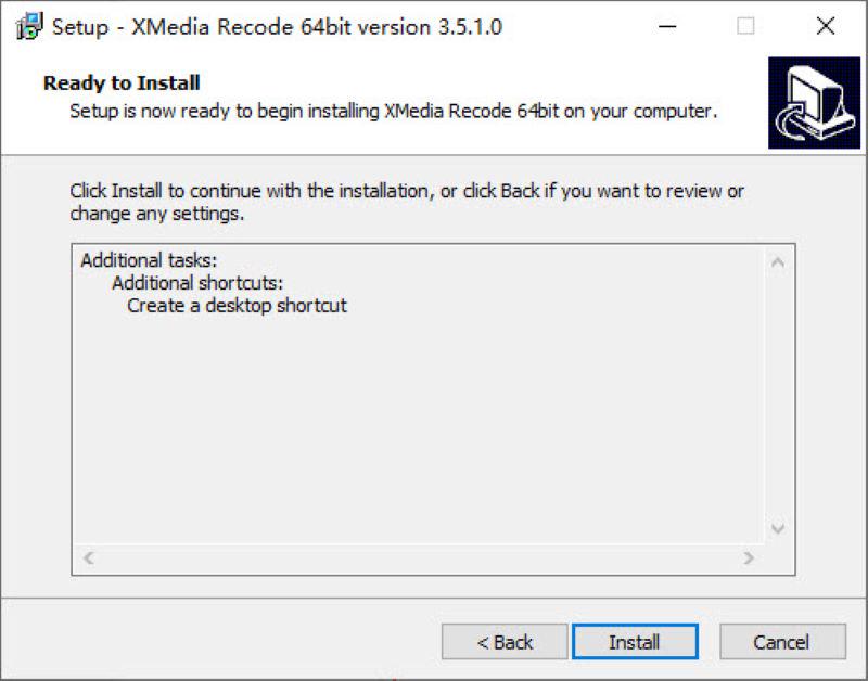Xmedia Recodeインストール