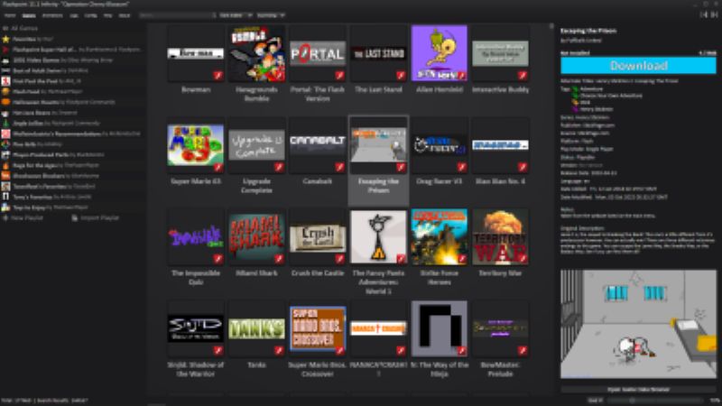 Flashpointのインタフェース