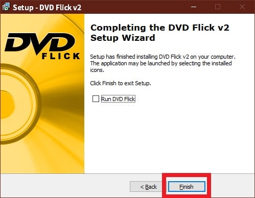 DVD Flick インストール 完成