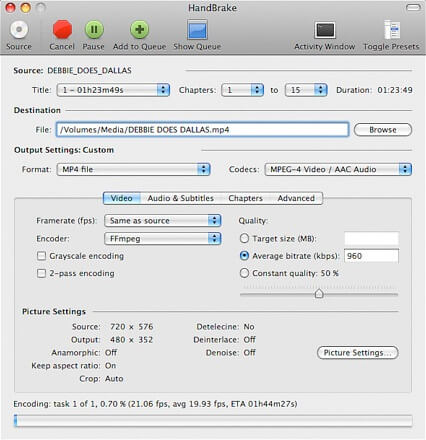 Handbrake mac