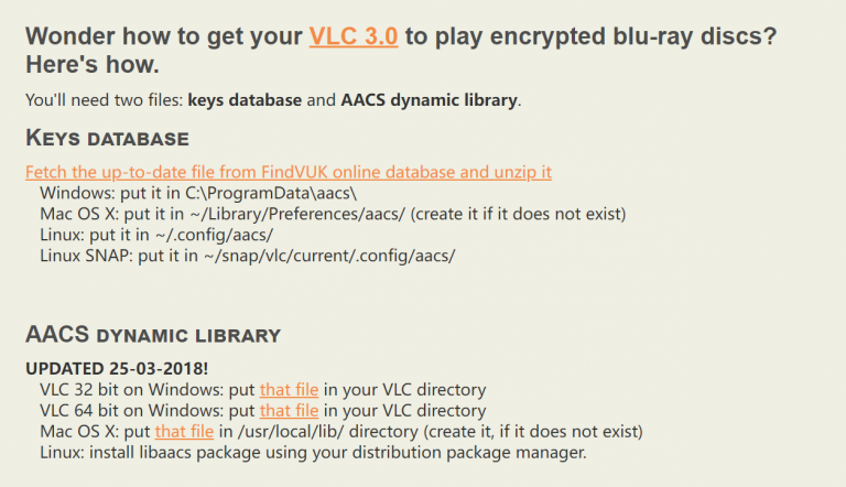 VLC AACS復号ライブラリ