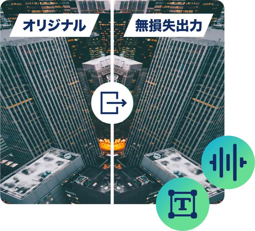 DVD/BDのオリジナル品質を保持して無損失出力は可能!