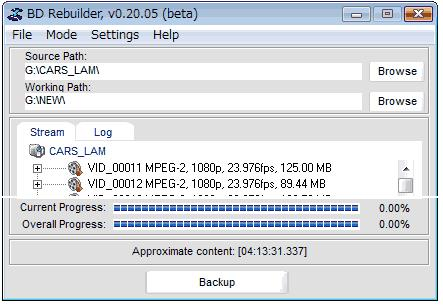 BD Rebuilder 初期設定