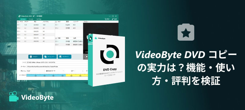 VideoByte DVD コピー レビュー